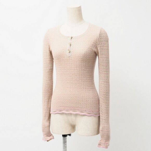 Chanel 06A Metallic Cashmere Sweater EUC 38 - Picture 1 of 16